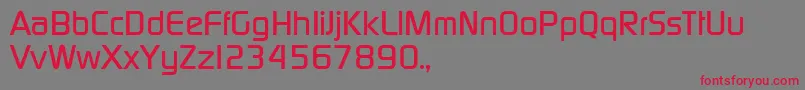 TqfPcmedium Font – Red Fonts on Gray Background