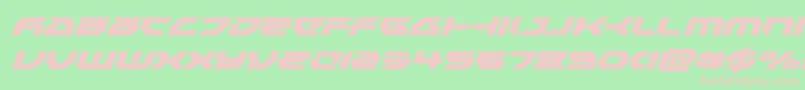 Royalsamuraisuperital Font – Pink Fonts on Green Background