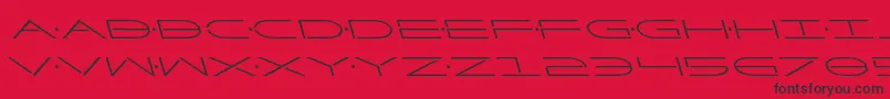 Factorleft Font – Black Fonts on Red Background