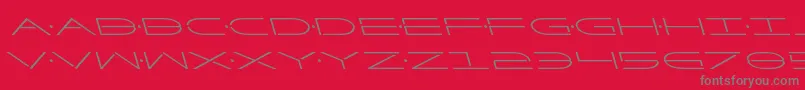 フォントFactorleft – 赤い背景に灰色の文字