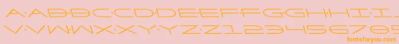 Factorleft Font – Orange Fonts on Pink Background