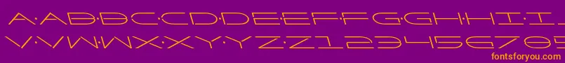 fuente Factorleft – Fuentes Naranjas Sobre Fondo Morado