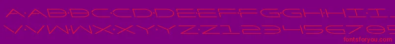 Factorleft-fontti – punaiset fontit violetilla taustalla