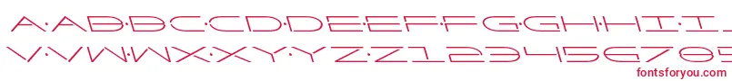 フォントFactorleft – 白い背景に赤い文字