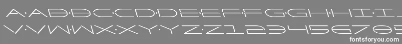 フォントFactorleft – 灰色の背景に白い文字