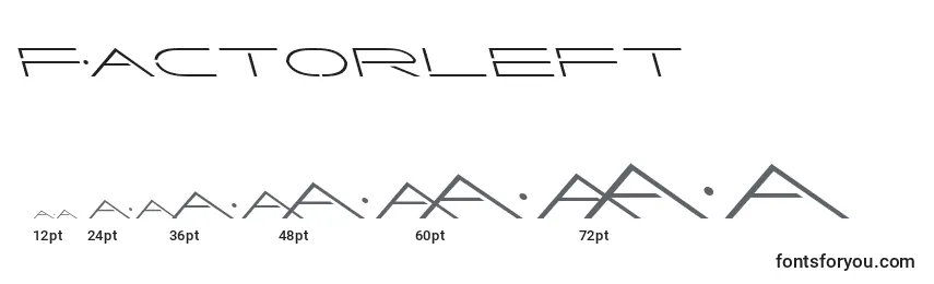 Factorleft Font Sizes