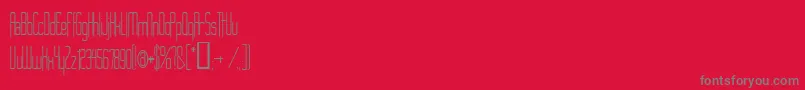 fuente Long Cool Woman – Fuentes Grises Sobre Fondo Rojo