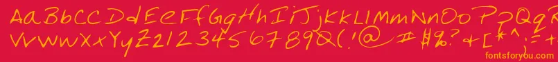 More about Lehn184 Font Lehn184 Font – Orange Fonts on Red Background