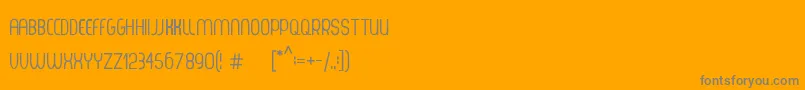 ThorupSansSmallCaps Font – Gray Fonts on Orange Background