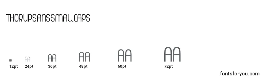 ThorupSansSmallCaps Font Sizes