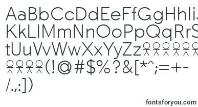 TabarraproLightFfp font – Fonts Starting With T