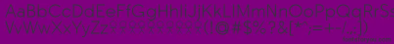 TabarraproLightFfp Font – Black Fonts on Purple Background