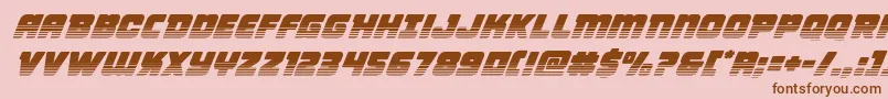 Victorycomicstwotoneital-fontti – ruskeat fontit vaaleanpunaisella taustalla