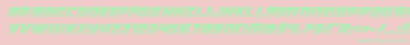 Victorycomicstwotoneital Font – Green Fonts on Pink Background