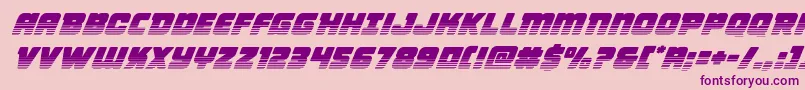 Victorycomicstwotoneital Font – Purple Fonts on Pink Background