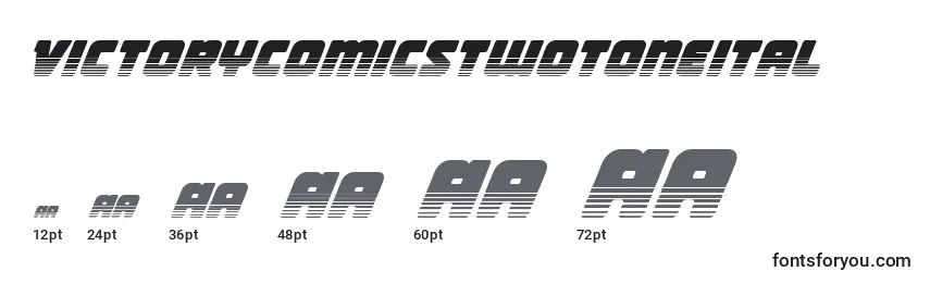 Victorycomicstwotoneital Font Sizes