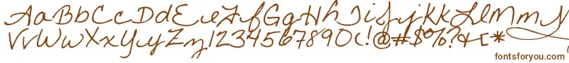 Little Font – Brown Fonts on White Background