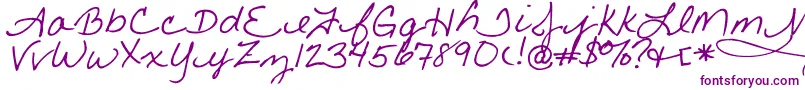 Little-fontti – violetit fontit valkoisella taustalla