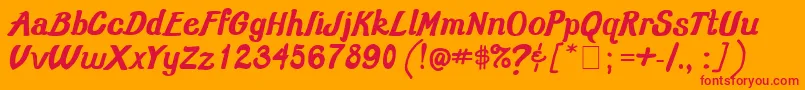 Подробнее о шрифте Oldschoolclass3001 Шрифт Oldschoolclass3001 – красные шрифты на оранжевом фоне