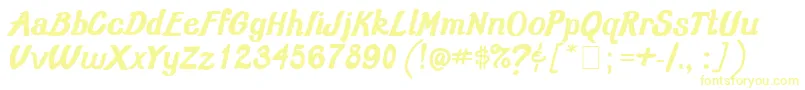 Czcionka Oldschoolclass3001 – żółte czcionki