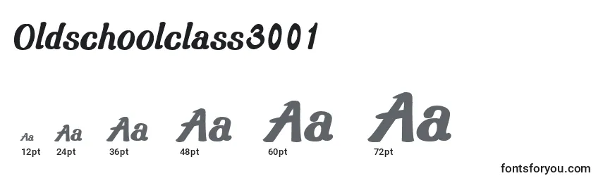 Oldschoolclass3001 Font Sizes