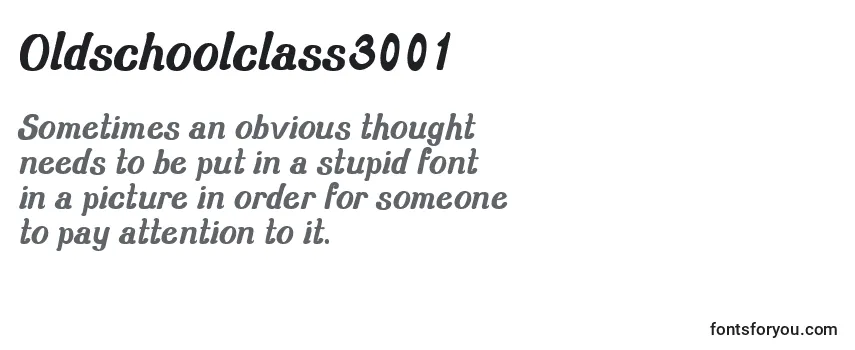 Oldschoolclass3001 Font