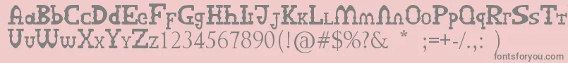 ArcutypeSv Font – Gray Fonts on Pink Background