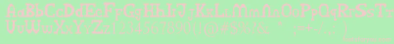 ArcutypeSv Font – Pink Fonts on Green Background