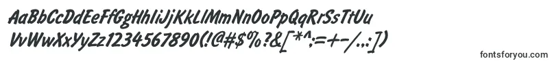 BrushtypeBoldItalic-fontti – Ilman serifejä olevat fontit