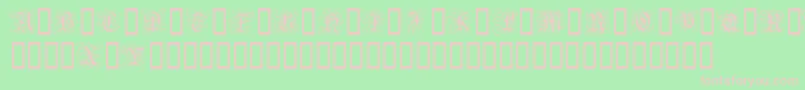 GothicFlourish Font – Pink Fonts on Green Background