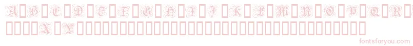 GothicFlourish Font – Pink Fonts on White Background