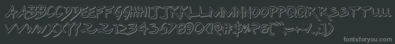 More about Hakturus3D Font Hakturus3D Font – Gray Fonts on Black Background