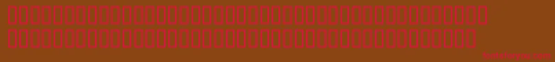 SerifBlackitalic-Schriftart – Rote Schriften auf braunem Hintergrund