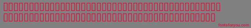 SerifBlackitalic Font – Red Fonts on Gray Background