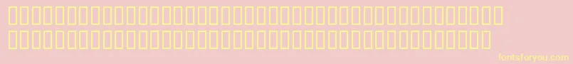 SerifBlackitalic Font – Yellow Fonts on Pink Background