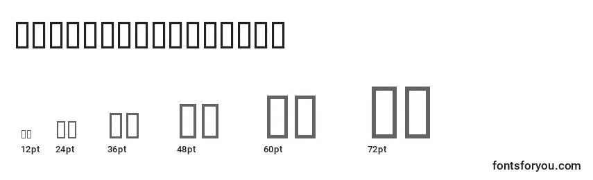 SerifBlackitalic Font Sizes