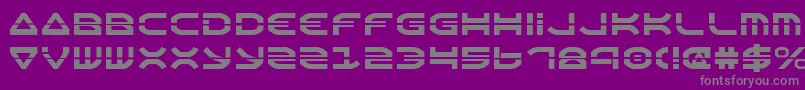 Oberon Laser Font – Gray Fonts on Purple Background