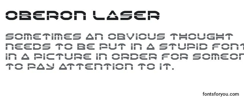 Czcionka Oberon Laser