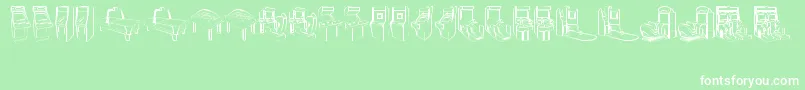 ArcardeVideoGames Font – White Fonts on Green Background