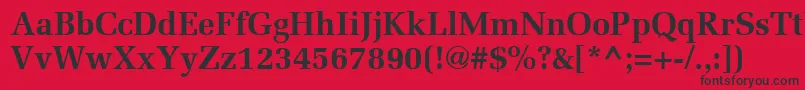 AgmelanieBold Font – Black Fonts on Red Background