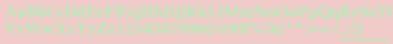 AgmelanieBold Font – Green Fonts on Pink Background