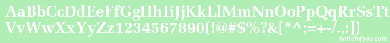 AgmelanieBold Font – White Fonts on Green Background