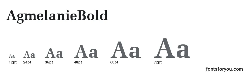 AgmelanieBold Font Sizes