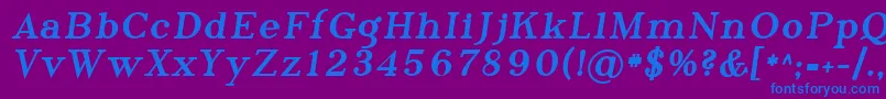 Sfphosphorustribromide Font – Blue Fonts on Purple Background