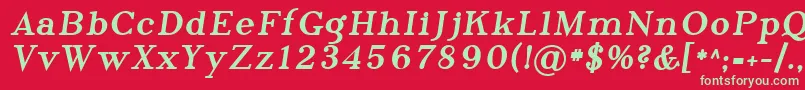 Шрифт Sfphosphorustribromide – зелёные шрифты на красном фоне