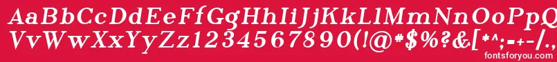 Sfphosphorustribromide Font – White Fonts on Red Background