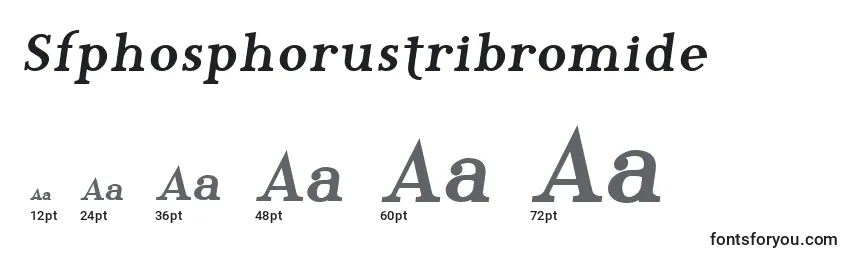 Размеры шрифта Sfphosphorustribromide