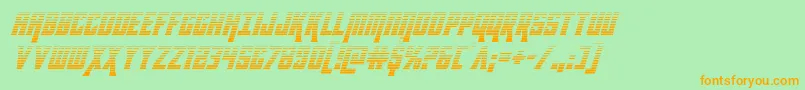Kondorgradital Font – Orange Fonts on Green Background