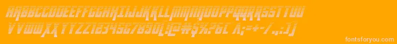Kondorgradital Font – Pink Fonts on Orange Background