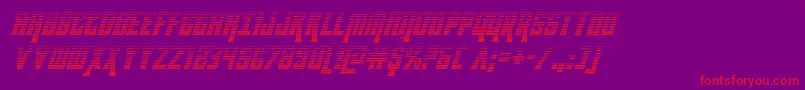 Kondorgradital Font – Red Fonts on Purple Background